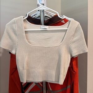 Babaton (Aritzia) Ribbed Crop Top